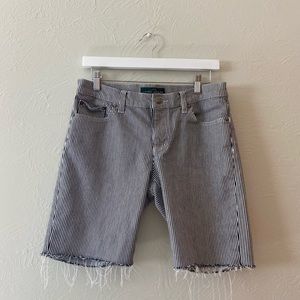 🩷Ralph Lauren cut off jean shorts striped size 8